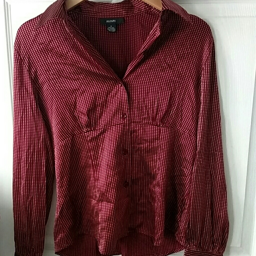 Alfani Silk Button Down